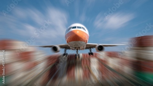 A jet surges forth, slicing the azure canvas, echoing global wanderlust and the verve of International Aviation Day
