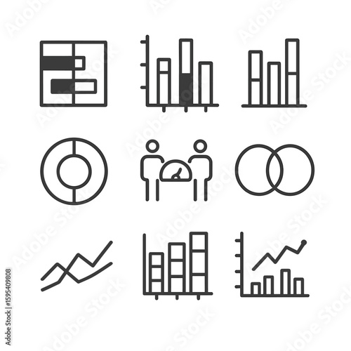Survey vector ratio overlay comparative icon no isolated index numbers icons chinese