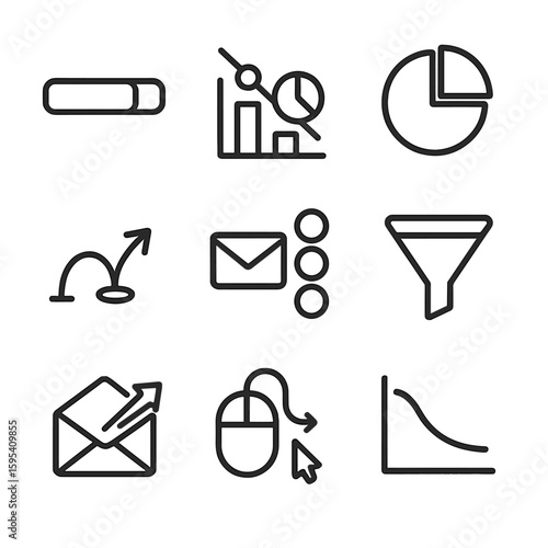 Uniform marks response no rate vector set icons open icon per