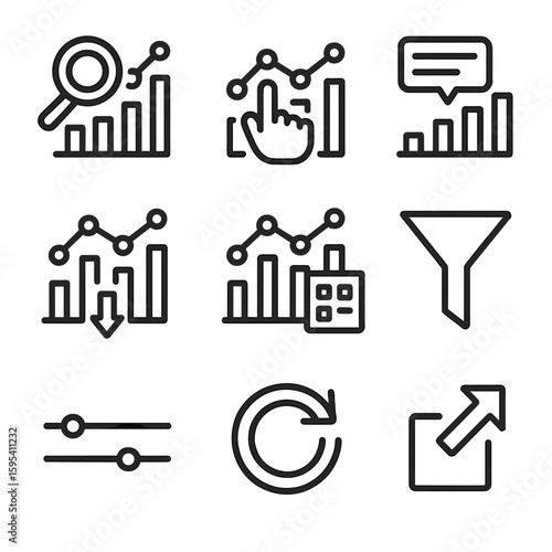 Emojis icons tooltip characters vector interactive icon no chart zoom tool labels