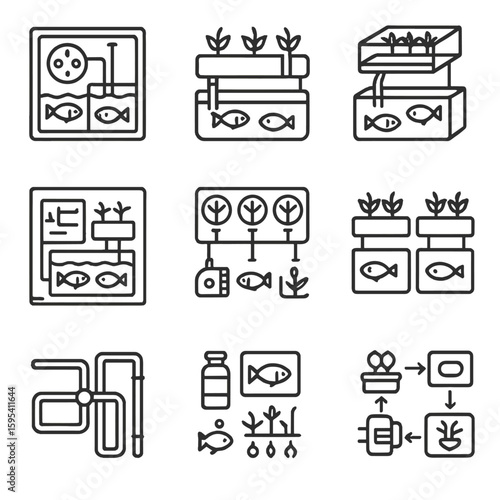 Cyrillic vector no diagram equally speech typography aquaponics design letters icon uniform