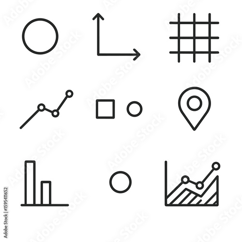 Vector no fintech chinese marks cyrillic icon bubbles icons any transparent chart