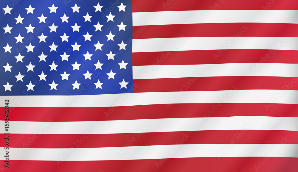 Fototapeta premium American flag the USA star spangled banner