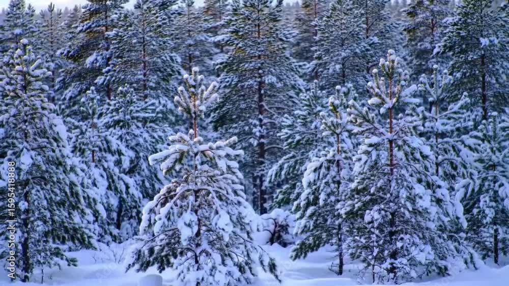 Snowy pine trees Snowy pine trees