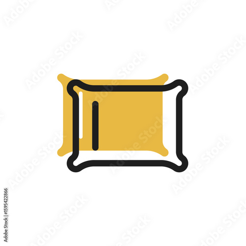 pillow icon is designed in a visually appealing and easily recognizable style. It’s suitable for various visual needs such as apps, digital media, or other graphic design projects