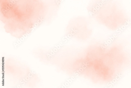 Peach watercolor background texture abstract art design soft pastel color wash painting backdrop for graphic on transparent background