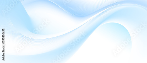 Abstract blue wavy composition. Perfect for brochures, presentations and any design.
