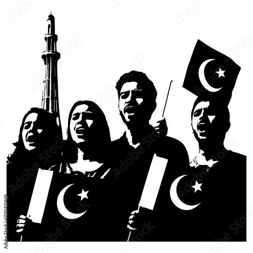independence day of pakistan vector