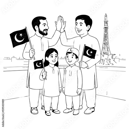 independence day of pakistan vector