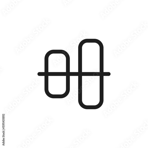 align icon is designed in a visually appealing and easily recognizable style. It’s suitable for various visual needs such as apps, digital media, or other graphic design projects
