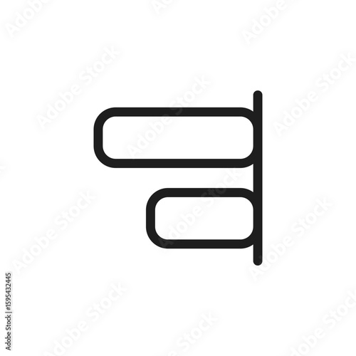 align icon is designed in a visually appealing and easily recognizable style. It’s suitable for various visual needs such as apps, digital media, or other graphic design projects