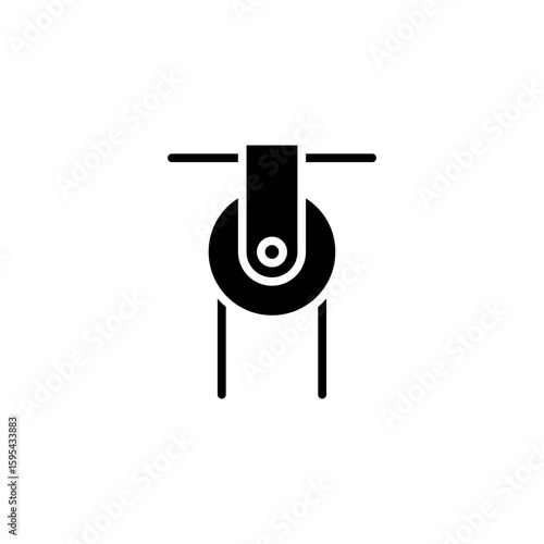 pulley icon is designed in a visually appealing and easily recognizable style. It’s suitable for various visual needs such as apps, digital media, or other graphic design projects