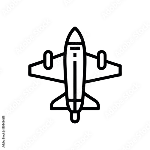 Model Airplane Kit Illustration for Hobby Project and DIY Assembly Toy
