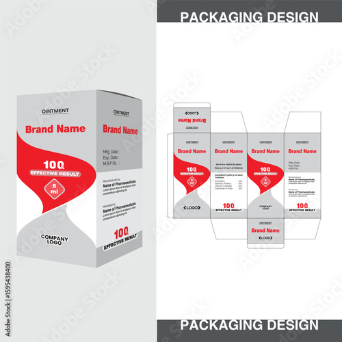 Capsules box packaging design for Medicine 