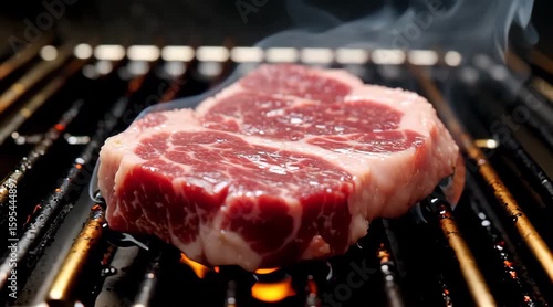 Beef Steak Grilling Sizzle