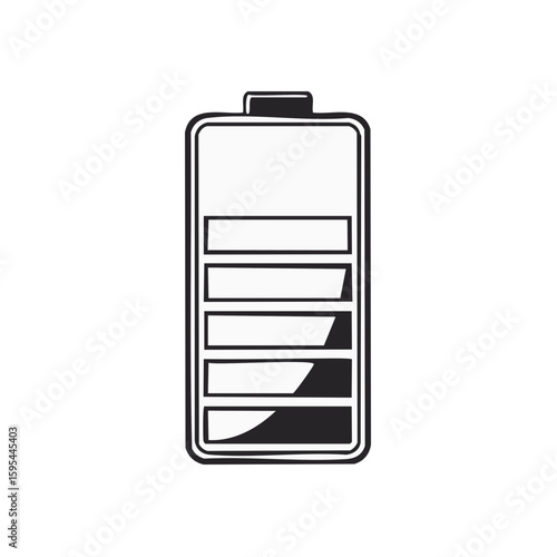 Battery Status Indicator Partially Charged Power Level Depleted Technology Device