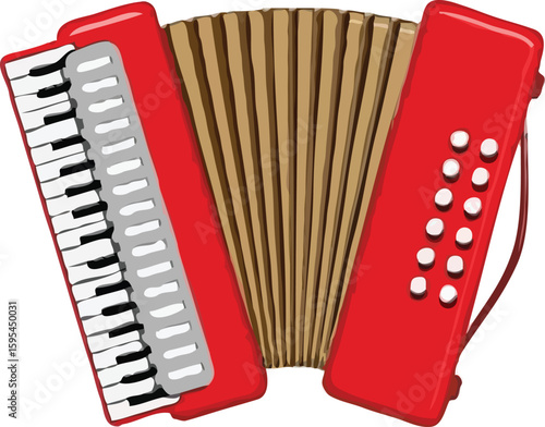 red accordion 
