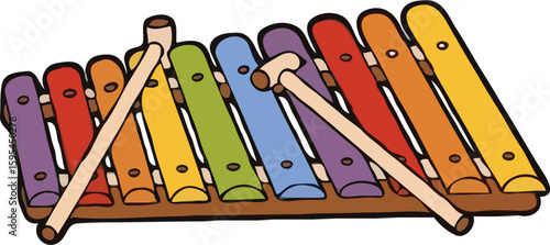 xylophone colorful musical instrument