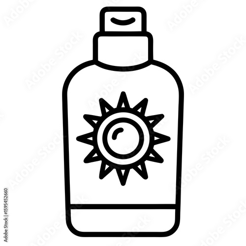 vector illustration of sunscreen
