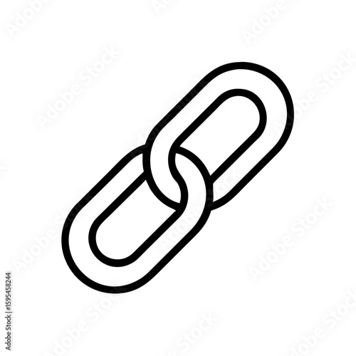Connected chain links symbolizing connection and strength
