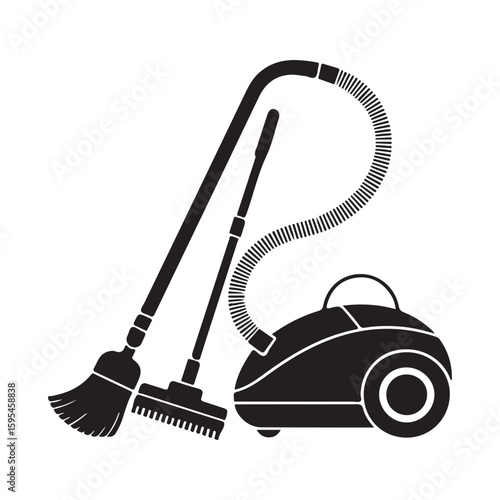 vector illustration of a vacuum cleaner