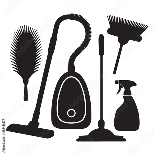 set of hair brushes vector