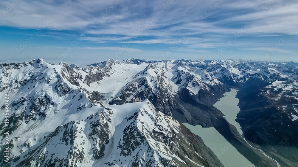 Obraz premium Lakes Formed From Meltwater