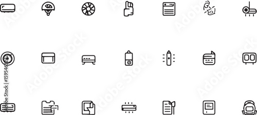 Various electronic devices and objects air conditioner helmet