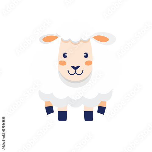 Sheep Icon Isolated on a Tr...