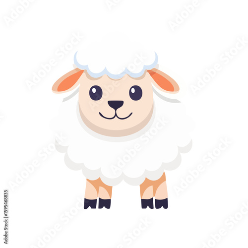 Sheep Icon Isolated on a Tr...