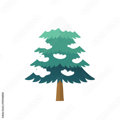 Winter Tree with Snow Icon ...