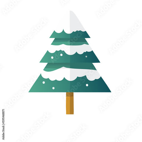 Winter Tree with Snow Icon ...