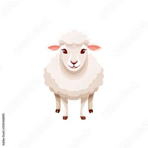 Sheep Icon Isolated on a Tr...