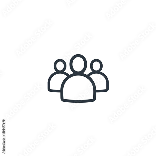 Group Icon – Symbol of Community, Teamwork & Social Interaction