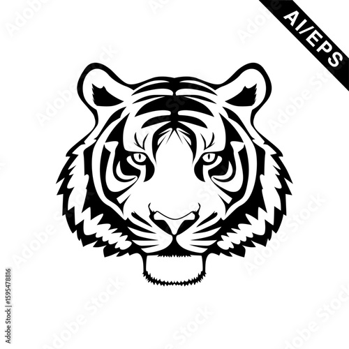 Tiger Logo, Tiger face Vector