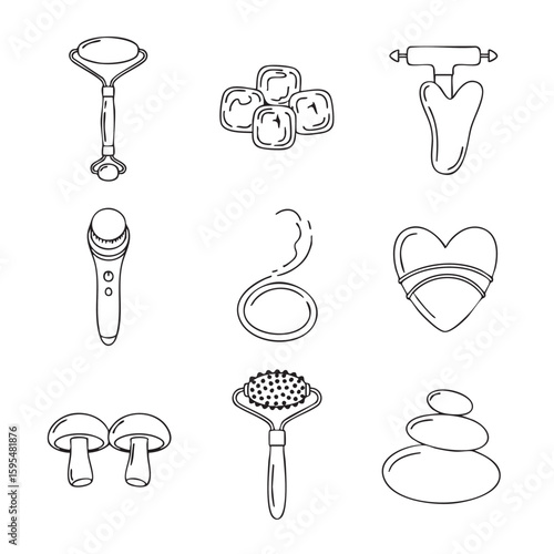 Facial rollers gua sha massage tools and stones beauty tools skincare