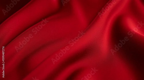 veiling off red satin fabric