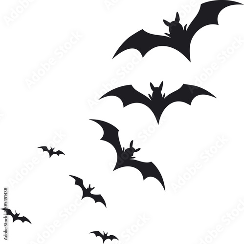 Swarm of Bats Silhouette