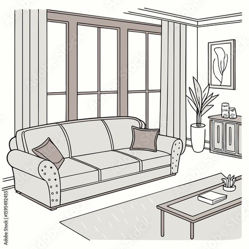 modern bedroom interior