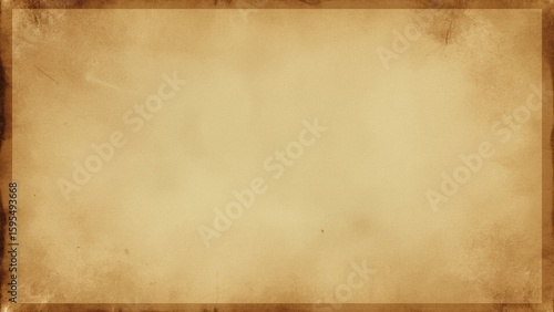 A vintage styled sepia toned photo frame reminiscing a 1980s classroom projector slide. 