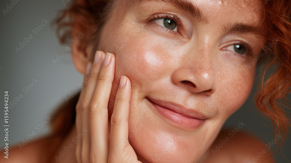 Fototapeta premium closeup of a woman