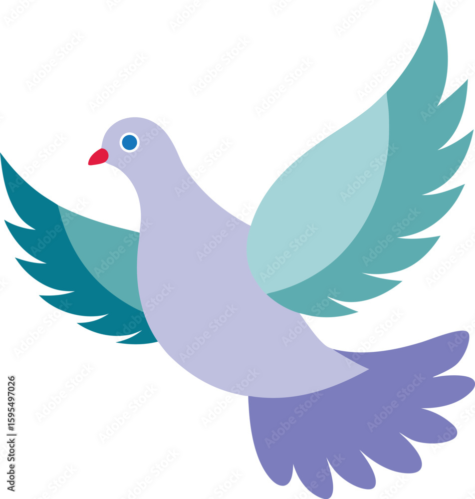 Fototapeta premium bird of a vector color Art 