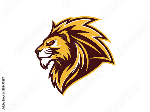 Wallpaper Mural Modern Lion Head Vector Logo for Esport and Branding Torontodigital.ca