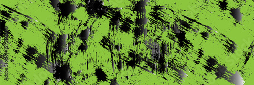 Grunge green and black abstract vector background with rough brush strokes and distressed texture. Ideal for edgy designs, streetwear, or digital art
