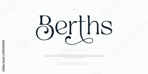 Berths modern unique double line alphabet fonts. Typography sport, technology, fashion, digital, future creative logo square design font. vector illustration