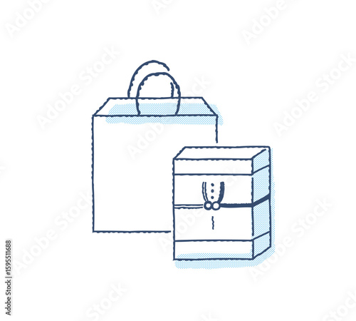 弔事　返礼品の品と紙袋