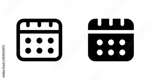 Calendar and date icon