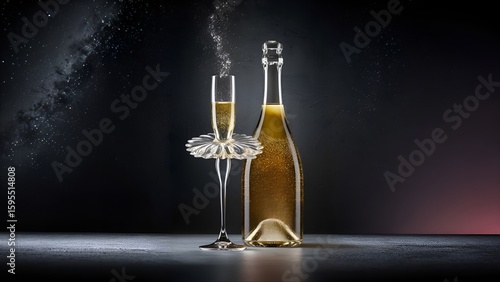 Champagne and ballerina glass