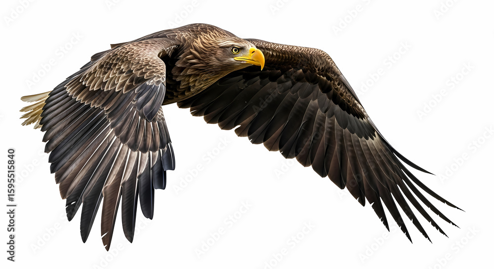 Obraz premium Majestic White-tailed Eagle in Flight: Stunning Wildlife Photography