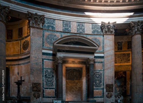 Photography The interior of the Pantheon in Rome